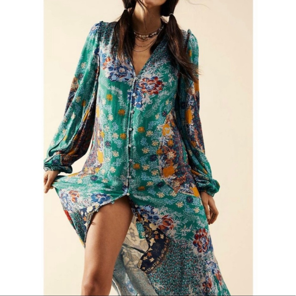Free People Marais Midi Dress